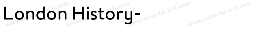 London History字体转换